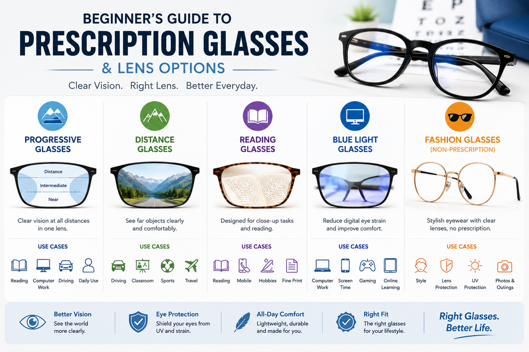 Beginner's Guide to Prescription Glasses and Lens Options