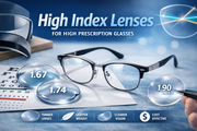 High Index Lenses for High Prescription Glasses