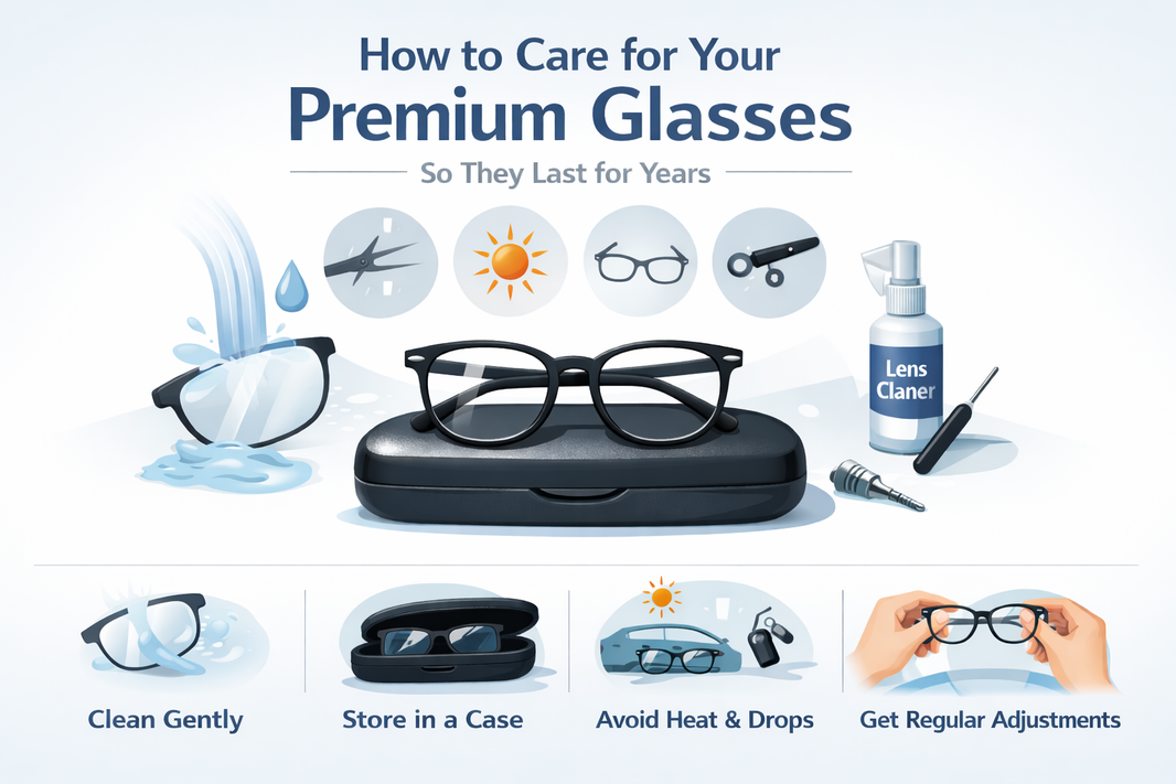How to Care for Your Premium Glasses - So They Last for Years