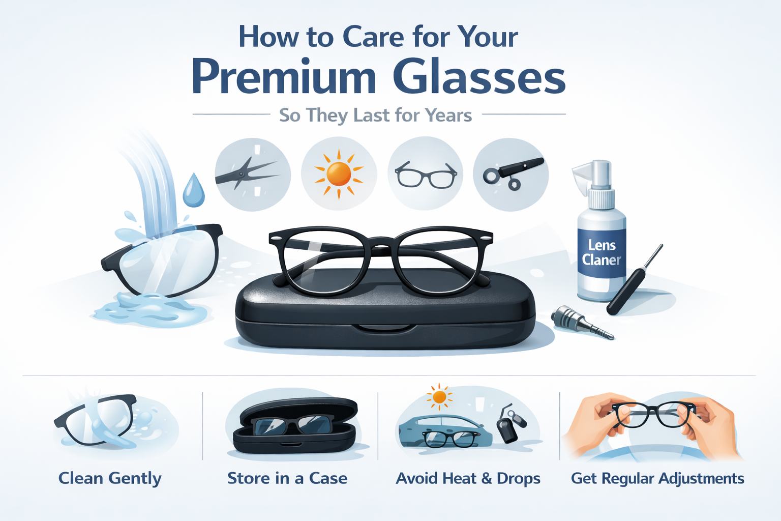 How to Care for Your Premium Glasses - So They Last for Years