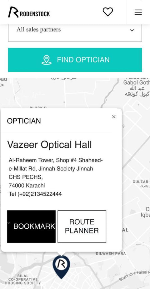 Special Announcement! Now Vazeer Optical Hall is Official Optician of Rodenstock (Germany) in Pakistan