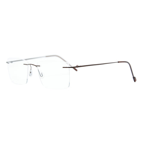 Titanium Square Rimless Glasses 5610