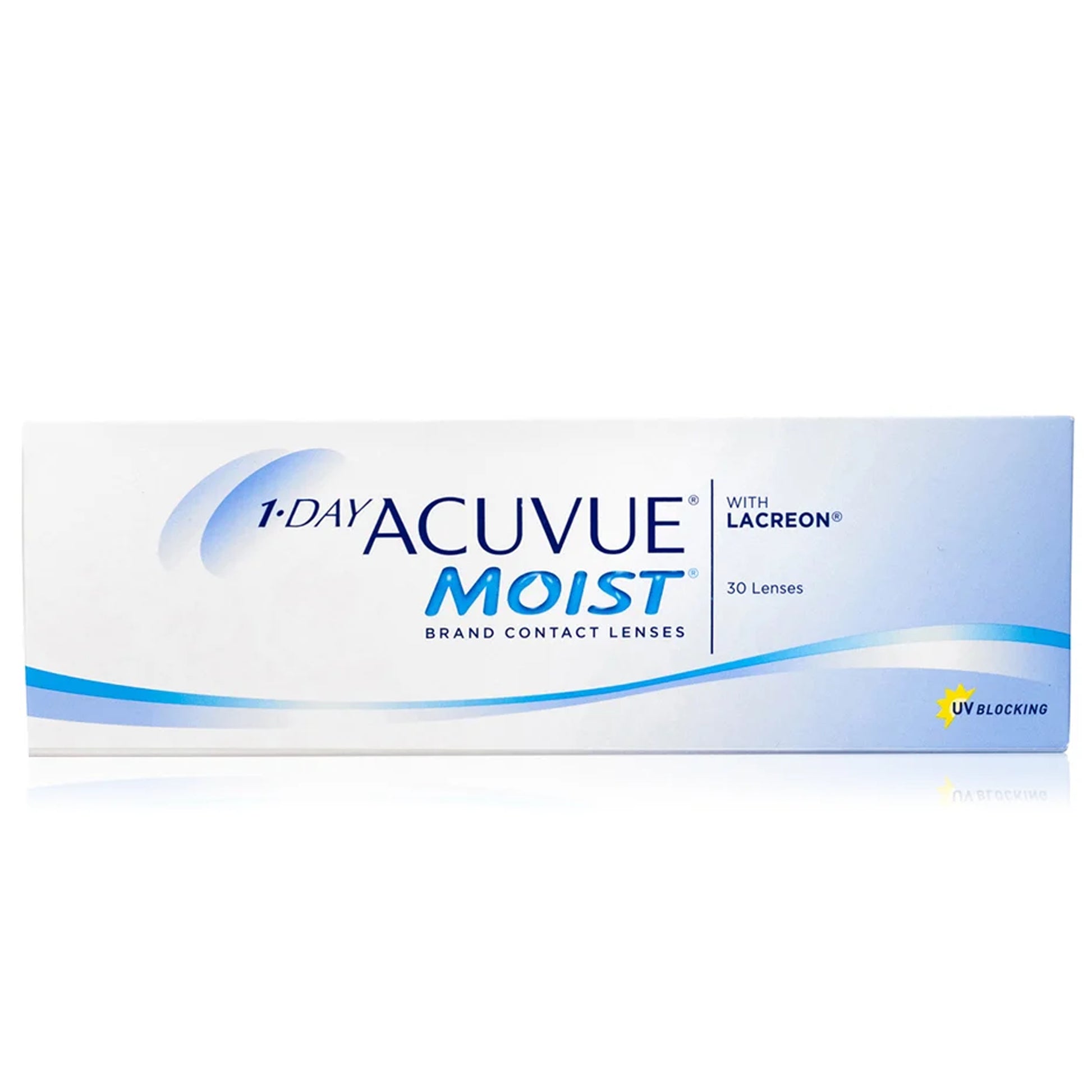 1 DAY ACUVUE® MOIST "15 pair contact lenses and container included-1