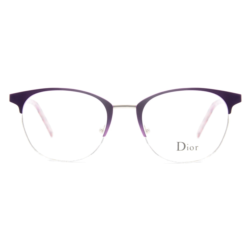 Dior Halfrim Round Glasses 4974  -zoom-1