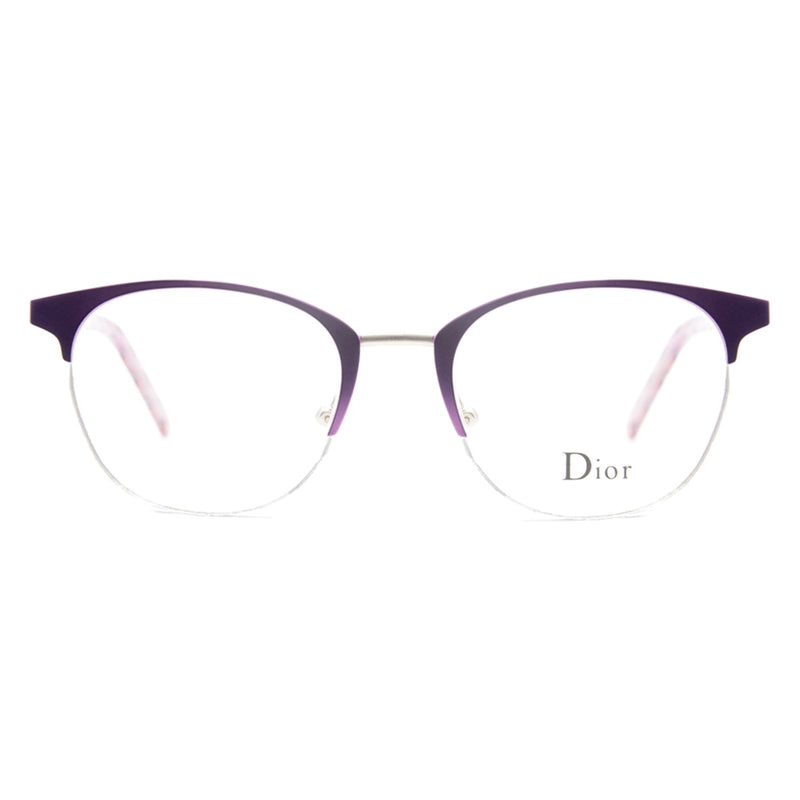 Dior Halfrim Round Glasses 4974  -zoom-