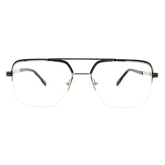 Aviator Half-Rim Glasses 9505