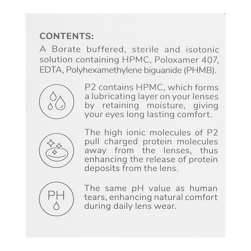 P2 Penta Plex Multi Purpose Contact Lens Solution 350ml-5