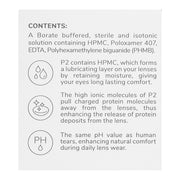 P2 Penta Plex Multi Purpose Contact Lens Solution, Ideal For Lenses Cleaning, Disinfectant & Storing, 350ml