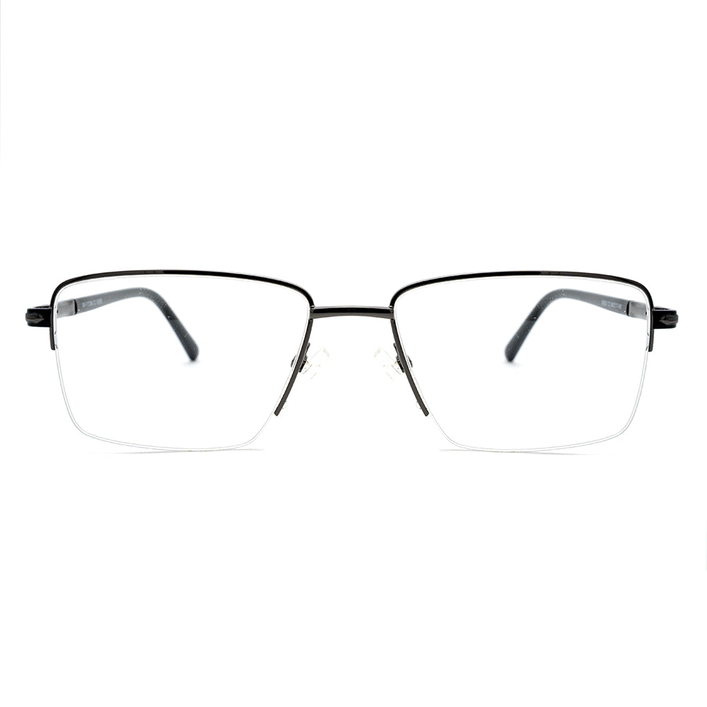 Square Half-Rim Glasses 9507