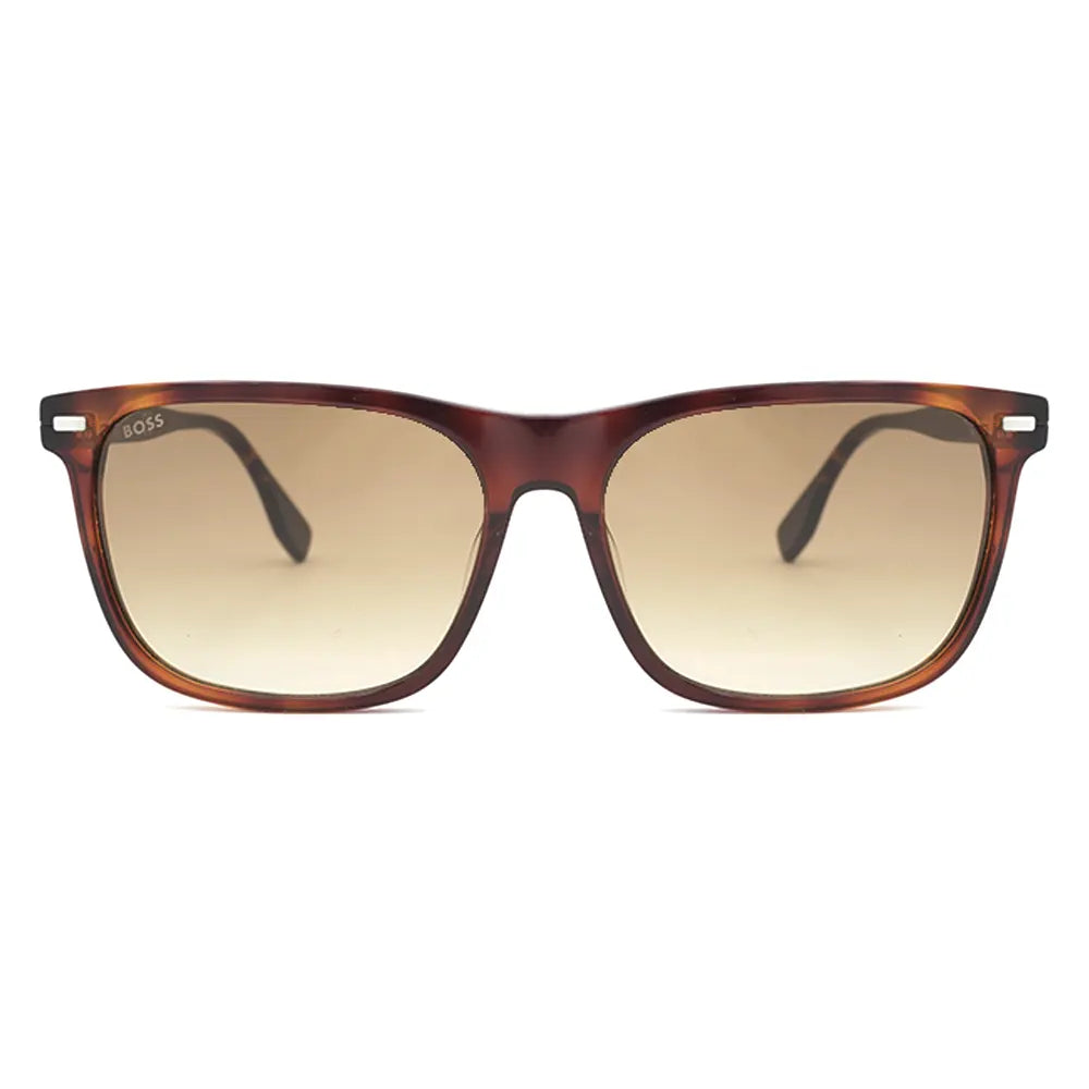 Sleek Boss Premium sunglasses featuring brown lenses and a stylish brown frame.