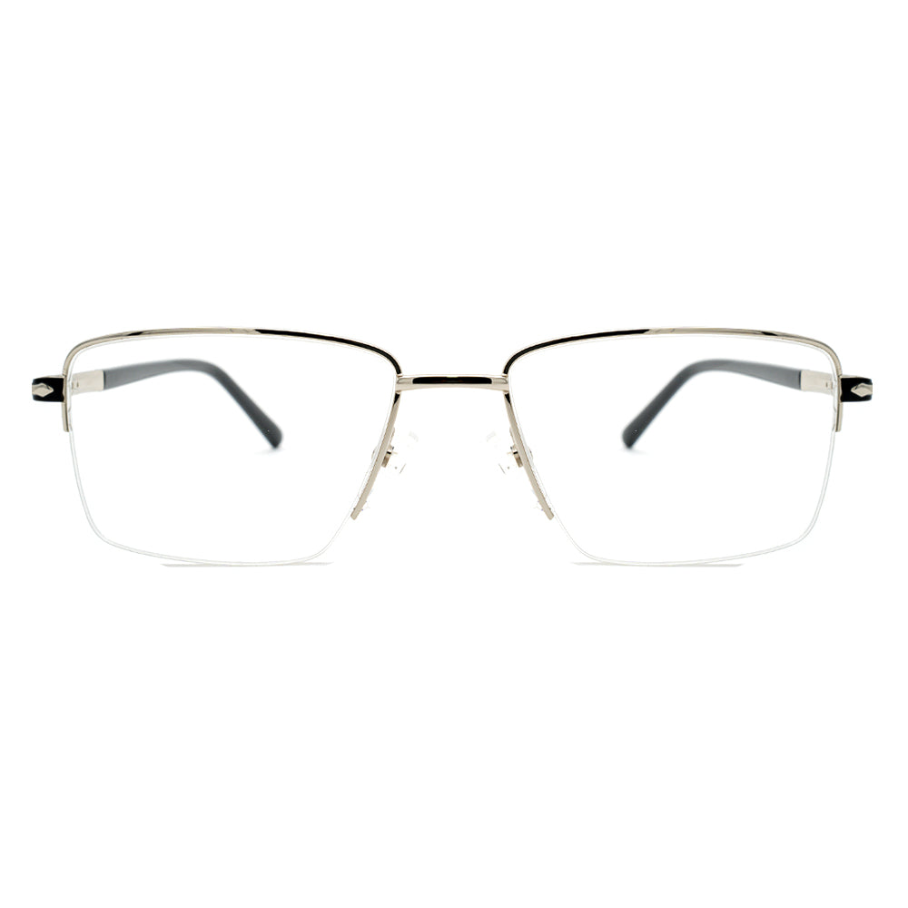 Square Half-Rim Glasses 9511