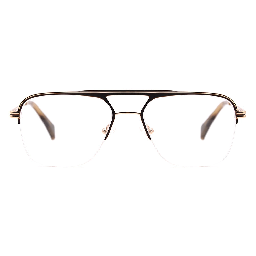 Aviator Half-Rim Glasses 7470