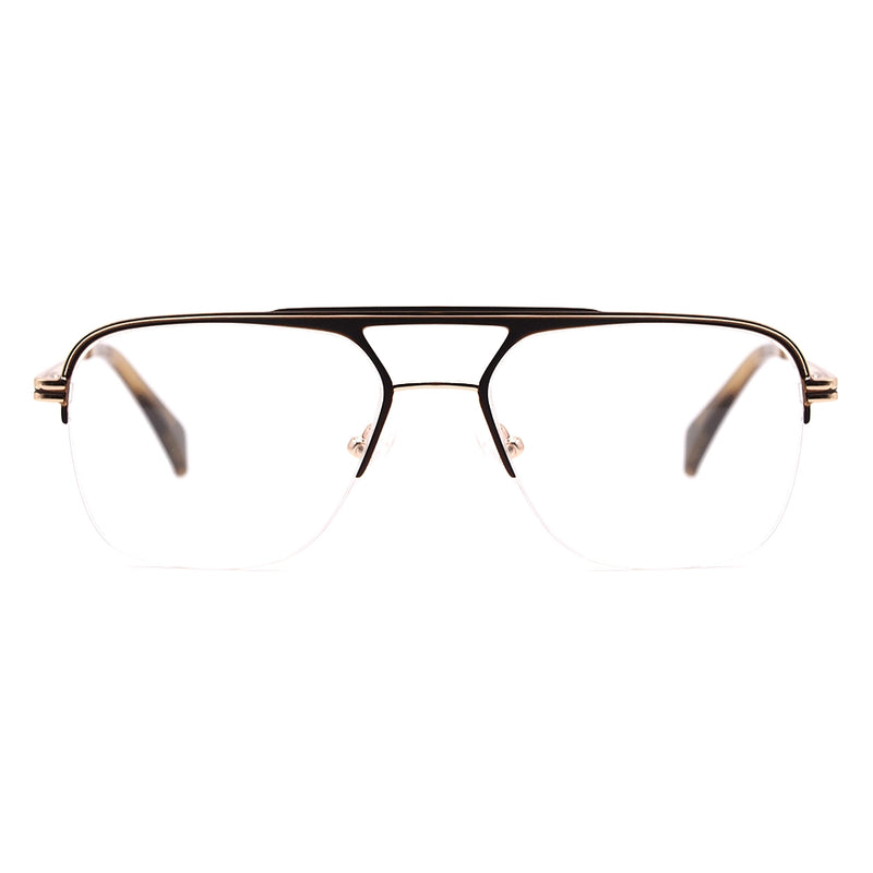 Aviator Half-Rim Glasses 7470-zoom-