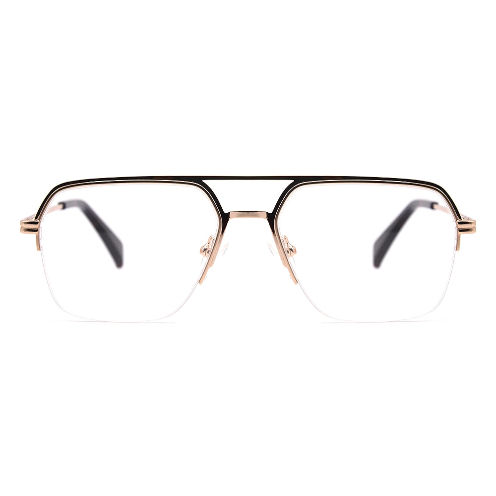 Aviator Half-Rim Glasses 7457