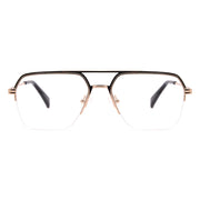 Aviator Half-Rim Glasses 7457