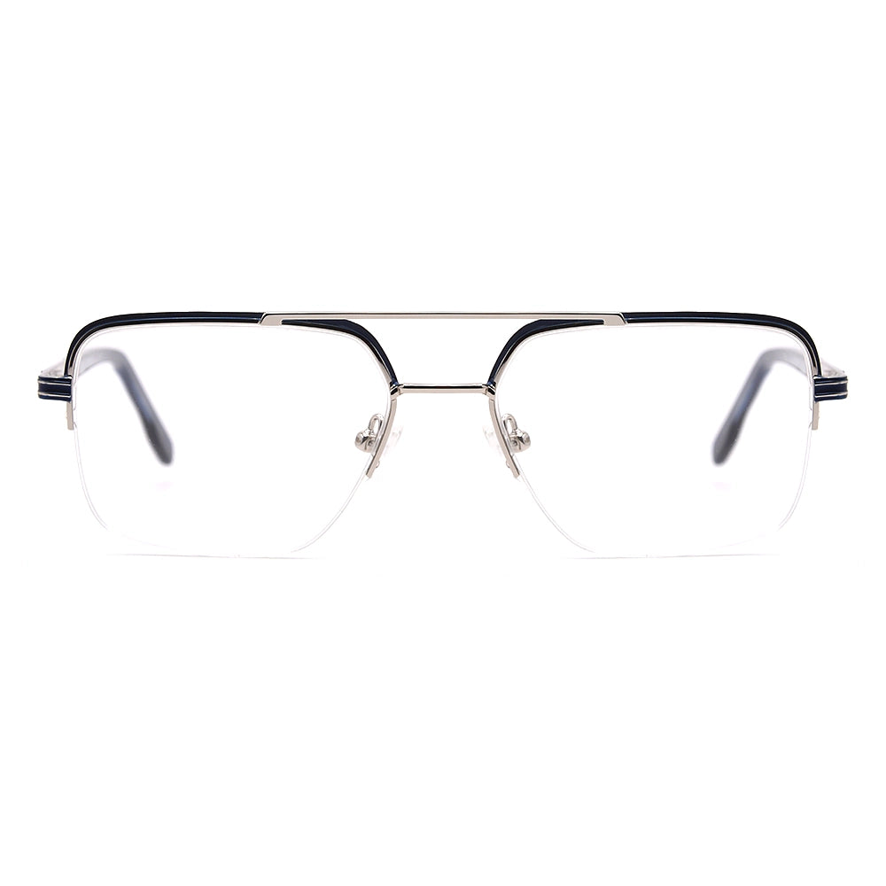 Aviator Half-Rim Glasses 7472-1
