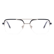 Aviator Half-Rim Glasses 7472