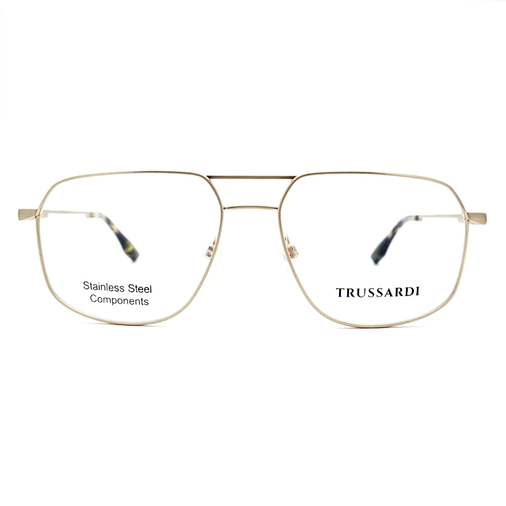 Trussardi TSM1040 04A eyeglass frame featuring a sleek design and modern aesthetic in a stylish color.