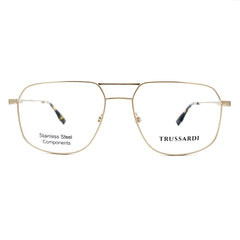 Trussardi TSM1040 04A eyeglass frame featuring a sleek design and modern aesthetic in a stylish color.