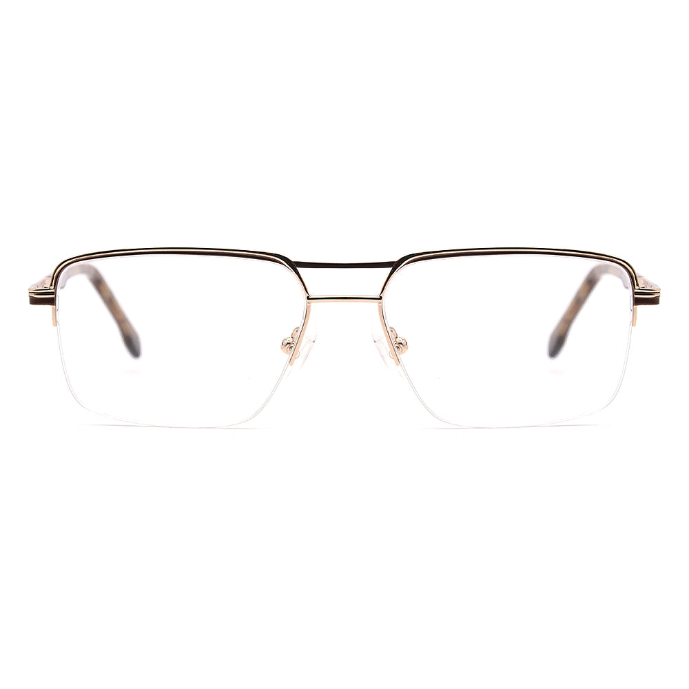 Aviator Half-Rim Glasses 7454