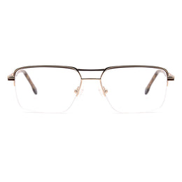 Aviator Half-Rim Glasses 7454