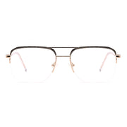 Aviator Half-Rim Glasses 7476