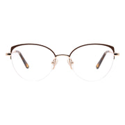 Cat Eye Half-Rim Glasses 7444
