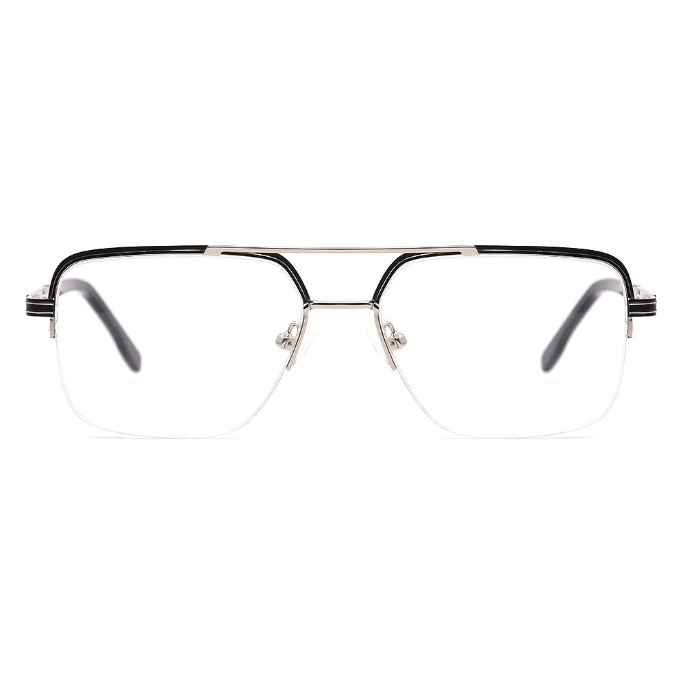Aviator Half-Rim Glasses 7477-zoom-1