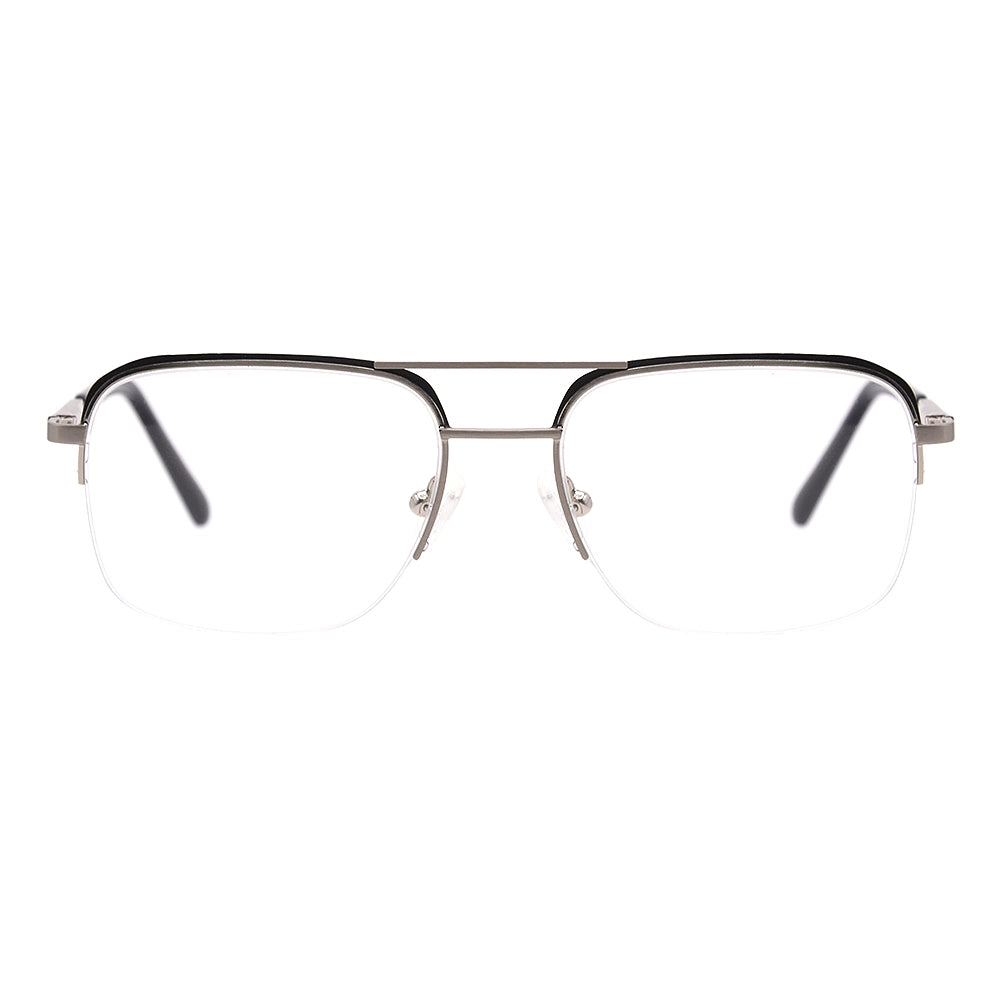 Aviator Half-Rim Glasses 7439-zoom-1