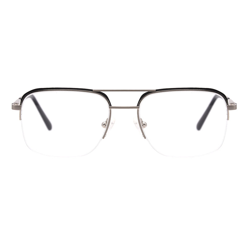 Aviator Half-Rim Glasses 7439-zoom-