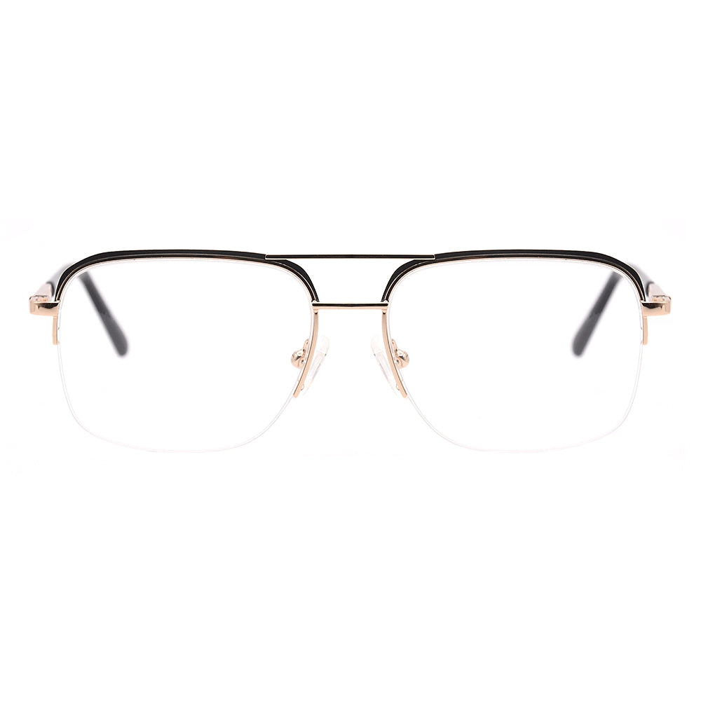 Aviator Half-Rim Glasses 7437-1