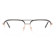 Aviator Half-Rim Glasses 7437