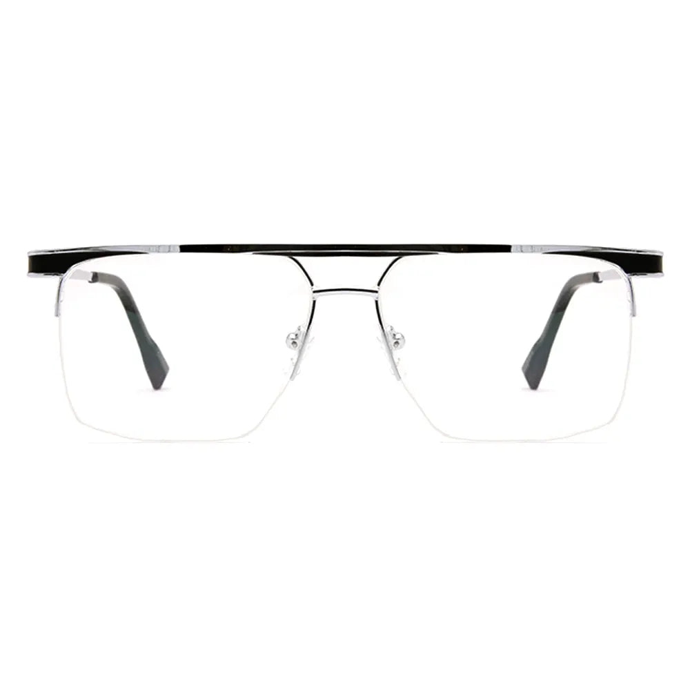 Aviator Half-Rim GLaases 8484-zoom-1
