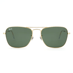 Ray-Ban RB3136 001 Caravan sunglasses with a sleek metal frame and tinted lenses, ideal for stylish sun protection.