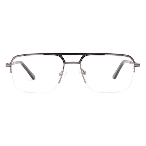 Aviator Half-rim Glasses 7512