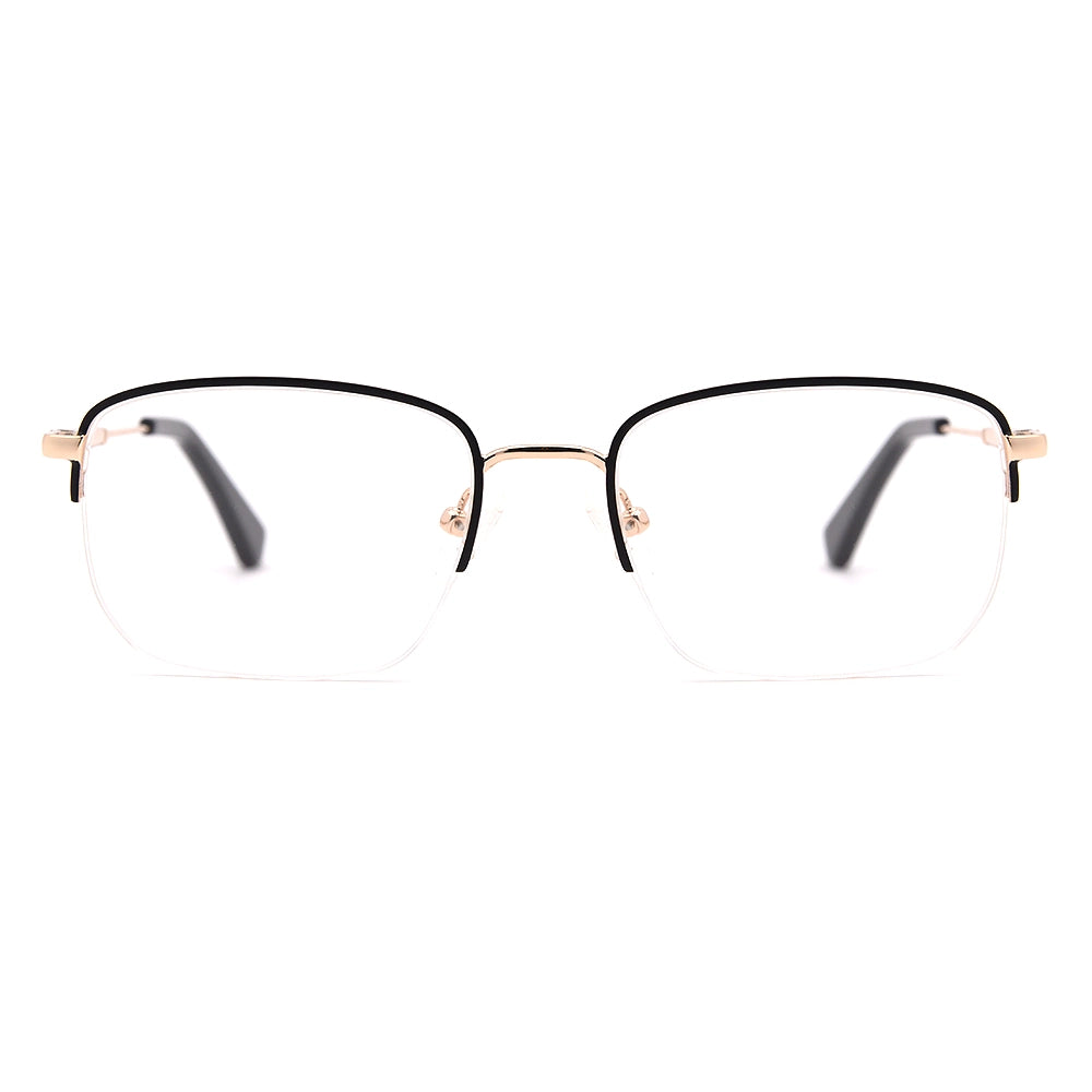 Square Half-Rim Glasses 7456