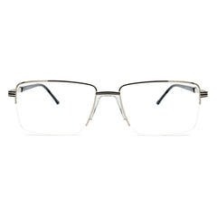 Square Half-Rim Glasses 9506