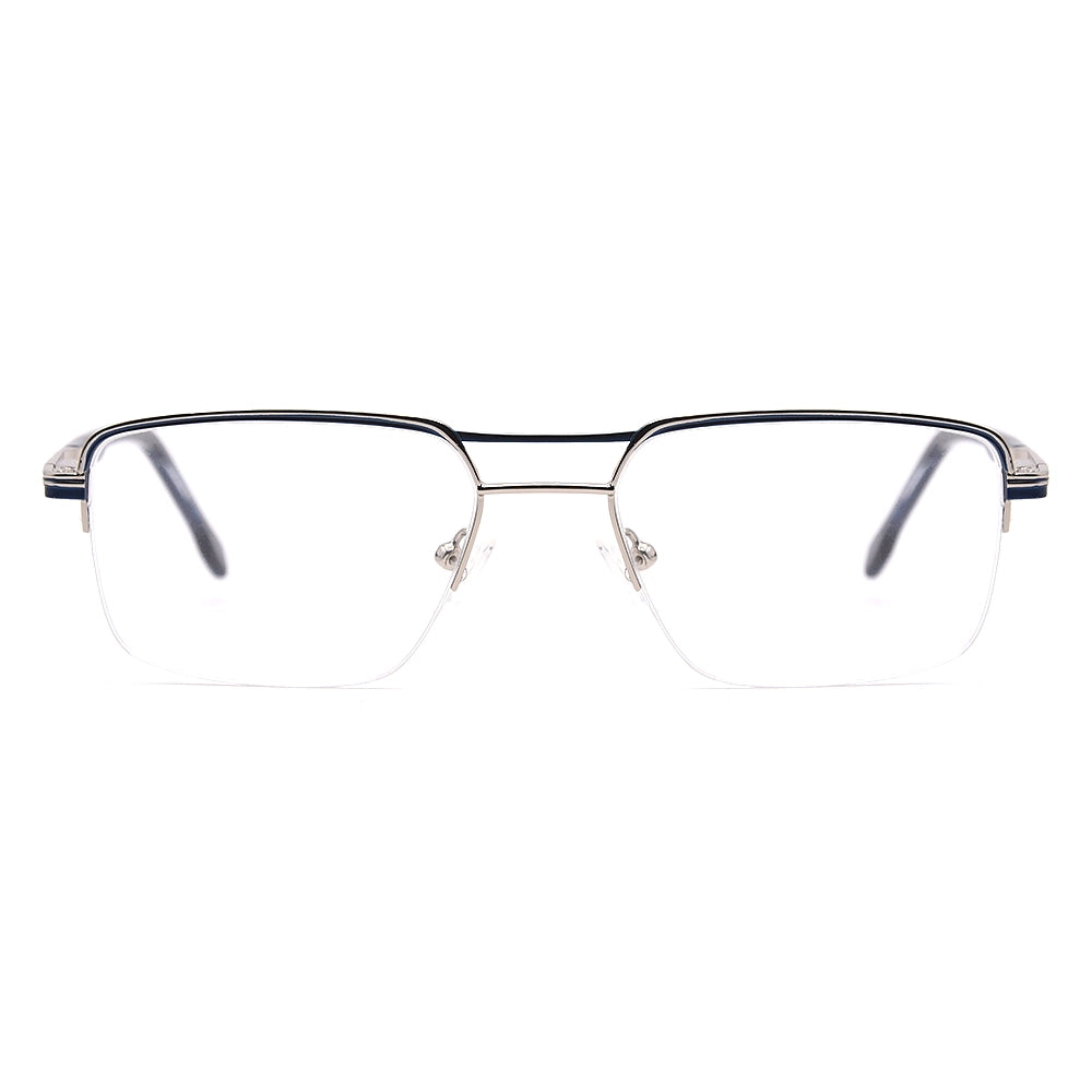 Aviator Half-Rim Glasses 7464-zoom-1