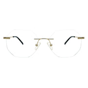 Hexagon Rimless Glasses 9104