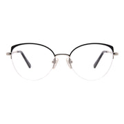 Cat Eye Half-Rim Glasses 7448