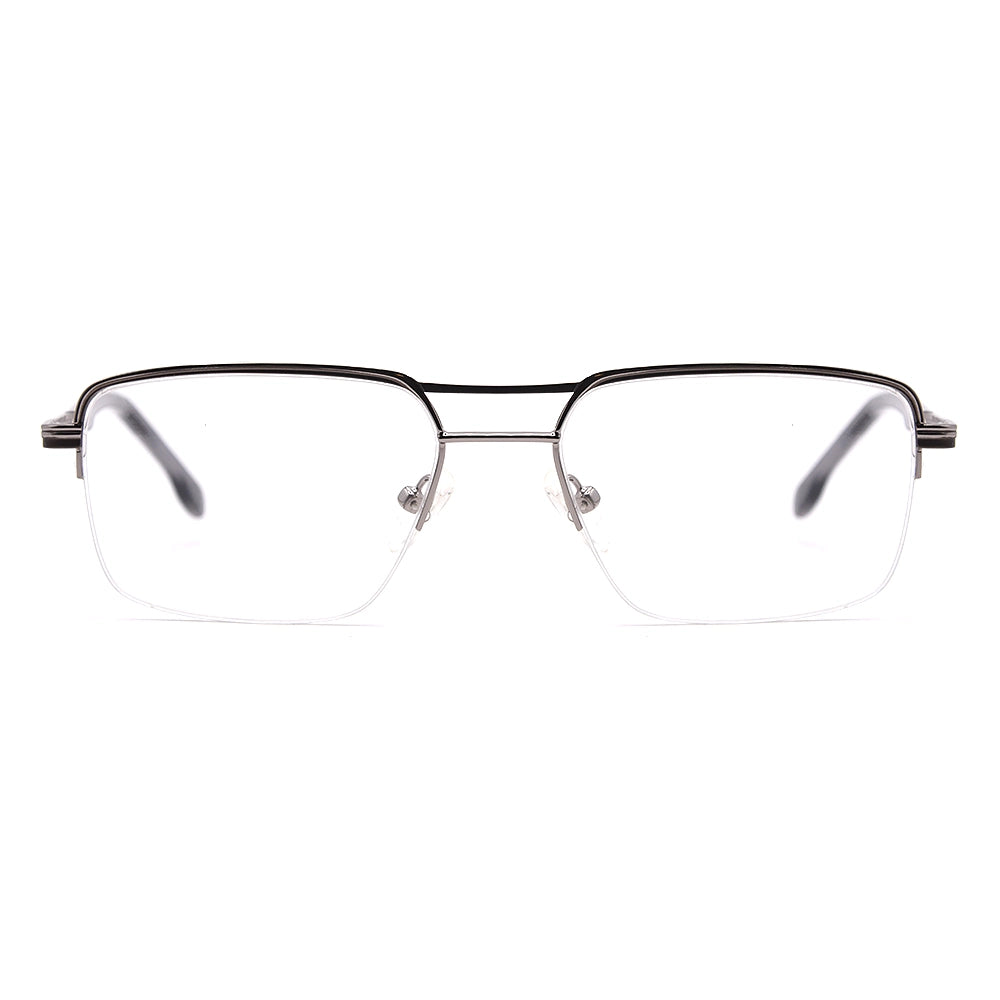Aviator Half-Rim Glasses 7453