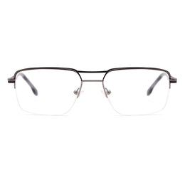 Aviator Half-Rim Glasses 7453