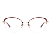 Cat Eye Half-Rim Glasses 7442