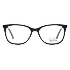 The Chelsea Morgan CM8008 BK glasses showcase a stylish black rectangular frame, perfect for both casual and professional use.