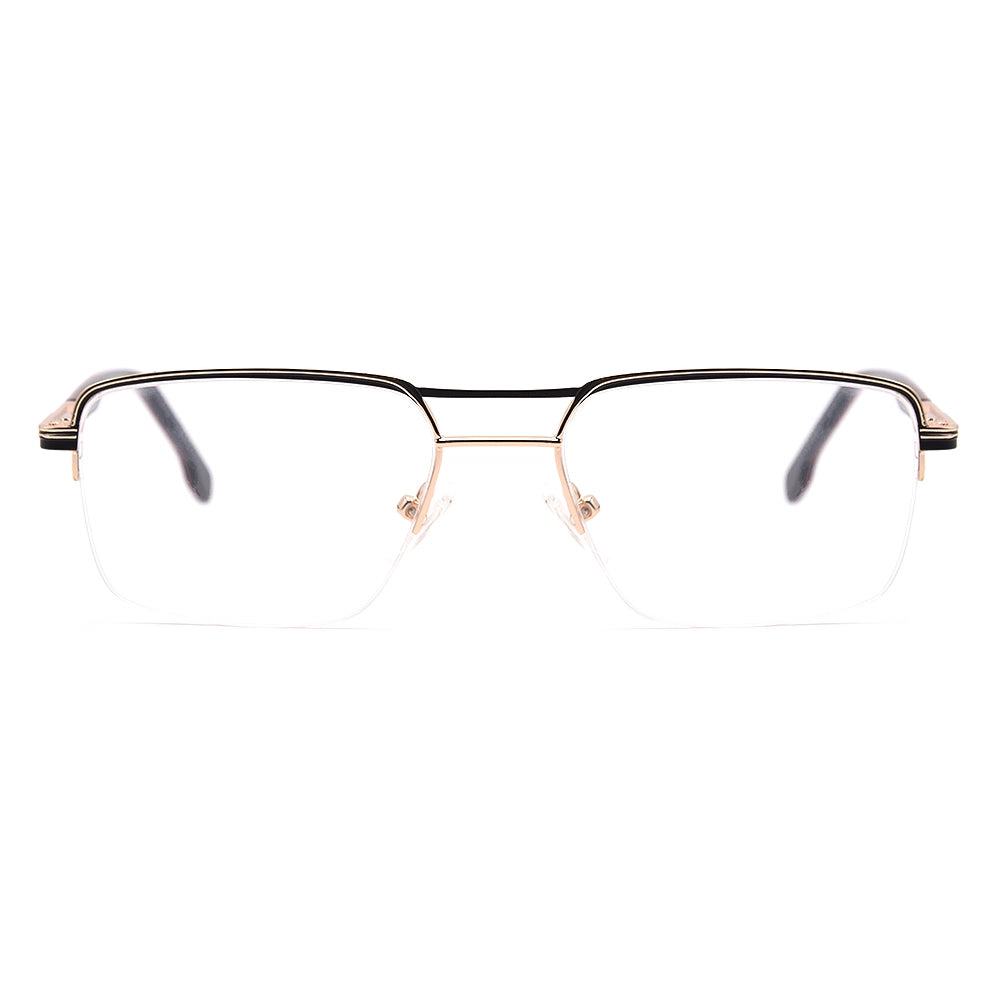Aviator Half-Rim Glasses 7465-1
