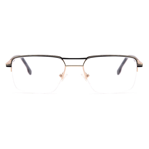 Aviator Half-Rim Glasses 7465 Get Free Anti-Glare Swiss-Coating Lenses