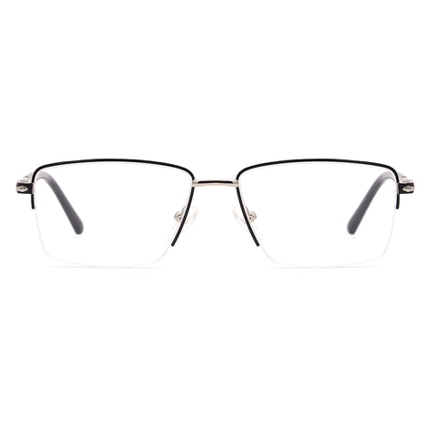 Square Half-Rim Glasses 7487