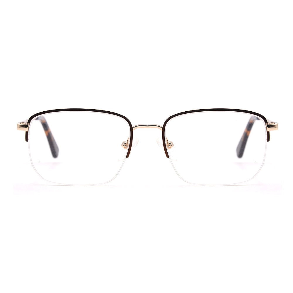 Square Half-Rim Glasses 7463-1