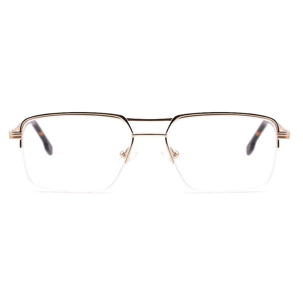 testAviator Half-Rim Glasses 7455-1