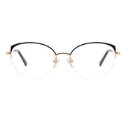 Cat Eye Half-Rim Glasses 7447